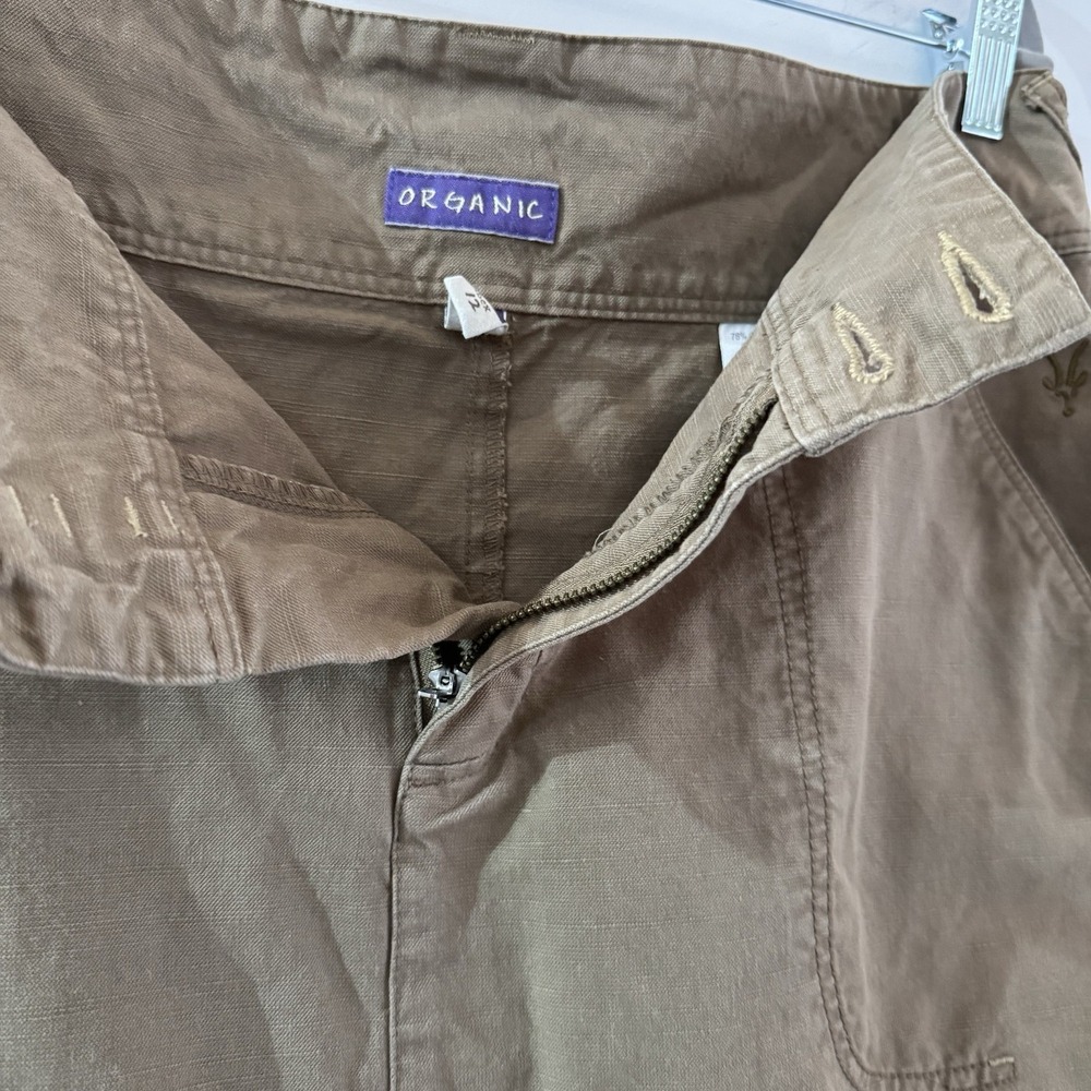 Ibex Tan Mini Skirt with Button Accents - Picture 7 of 11